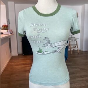 RARE VTG Green eggs and ham Tee with Dr. Seuss Design